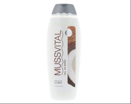 Mussvital gel de baño con leche coco 750ml