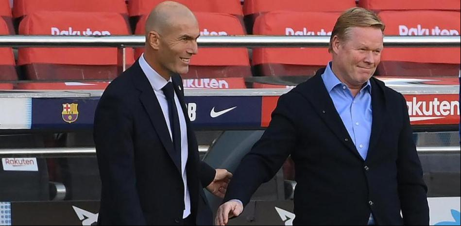 Onces con sorpresa de Koeman y Zidane para el clásico