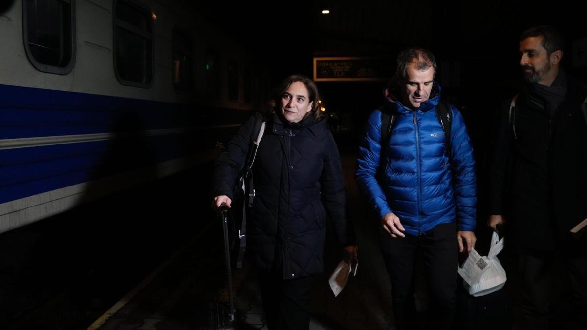 Ada Colau devuelve la visita al alcalde de Kyiv con una jornada maratoniana