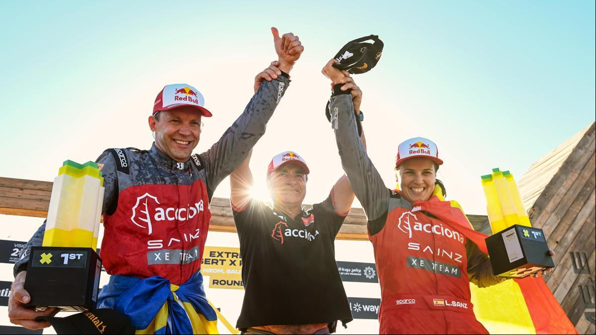 Laia Sanz, sin Carlos Sainz, logra su primera victoria en el Extreme E