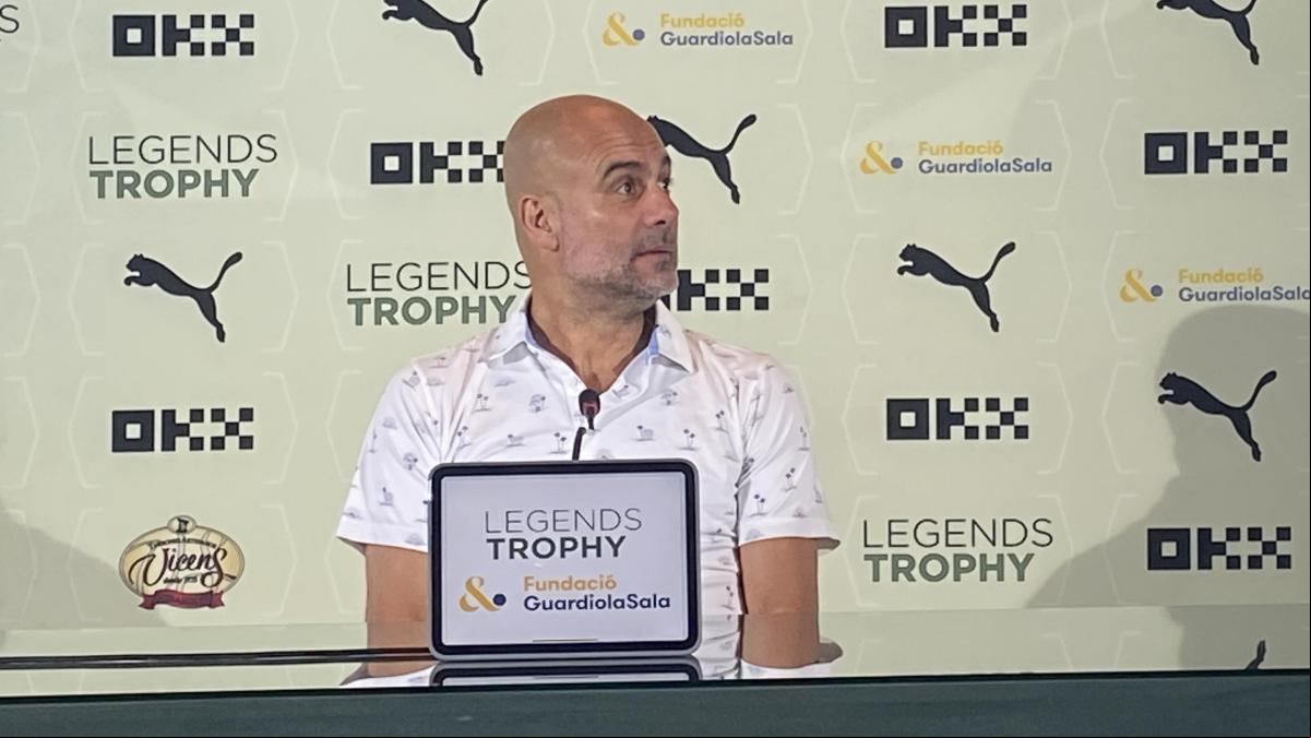 Guardiola sobre las comparaciones con Xavi: “No es culpa mía”