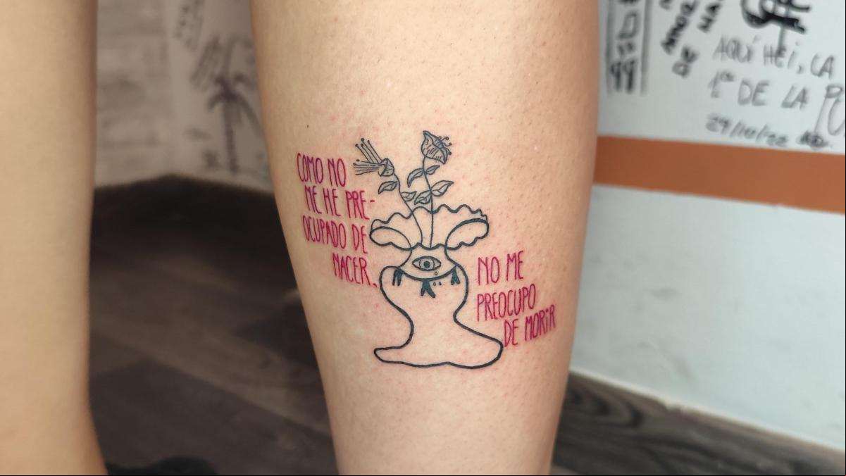 Tatuajes que insuflan vida a los dibujos de Lorca
