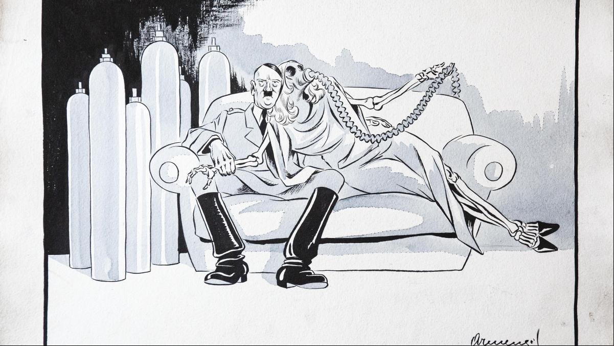 Armengol, caricaturas contra Hitler