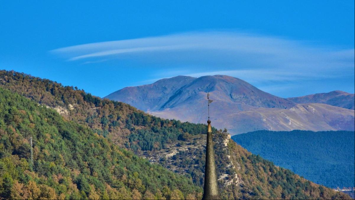 Corona de nube de viento en el Puigmal
