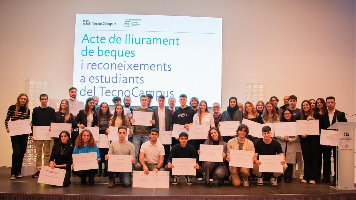 El TecnoCampus y la UPF entregan las becas Talent a los mejores expedientes de nuevo  a grados