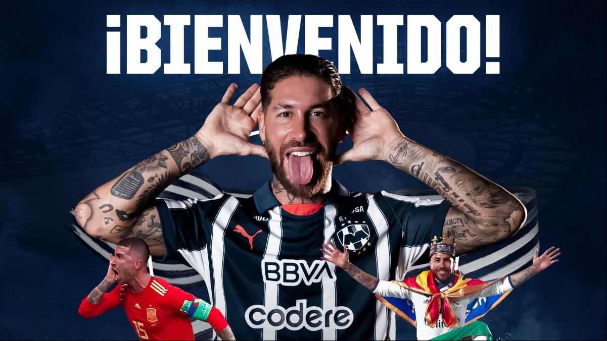 Sergio Ramos homenajea al Real Madrid en su nuevo equipo, el Rayados de Monterrey
