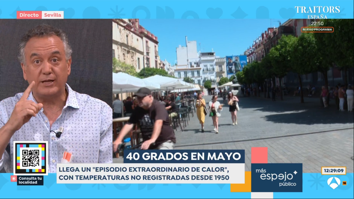 Roberto Brasero advierte del tiempo en España en los próximos días, con posible récord en Sevilla: “Quien sea friolera, que se eche el edredón también”