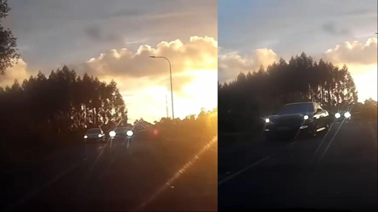 El temerario adelantamiento de un coche en una carretera de Valladolid que no termina en un trágico accidente por los pelos: “Me pasa esto y me da algo”