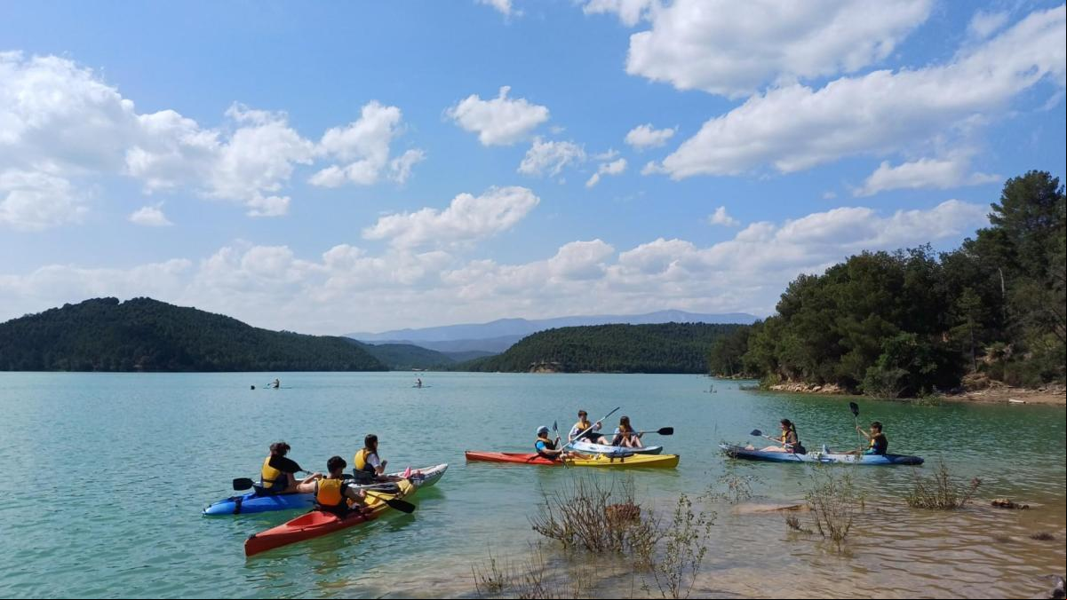 El pantano de Sant Ponç en canoa
