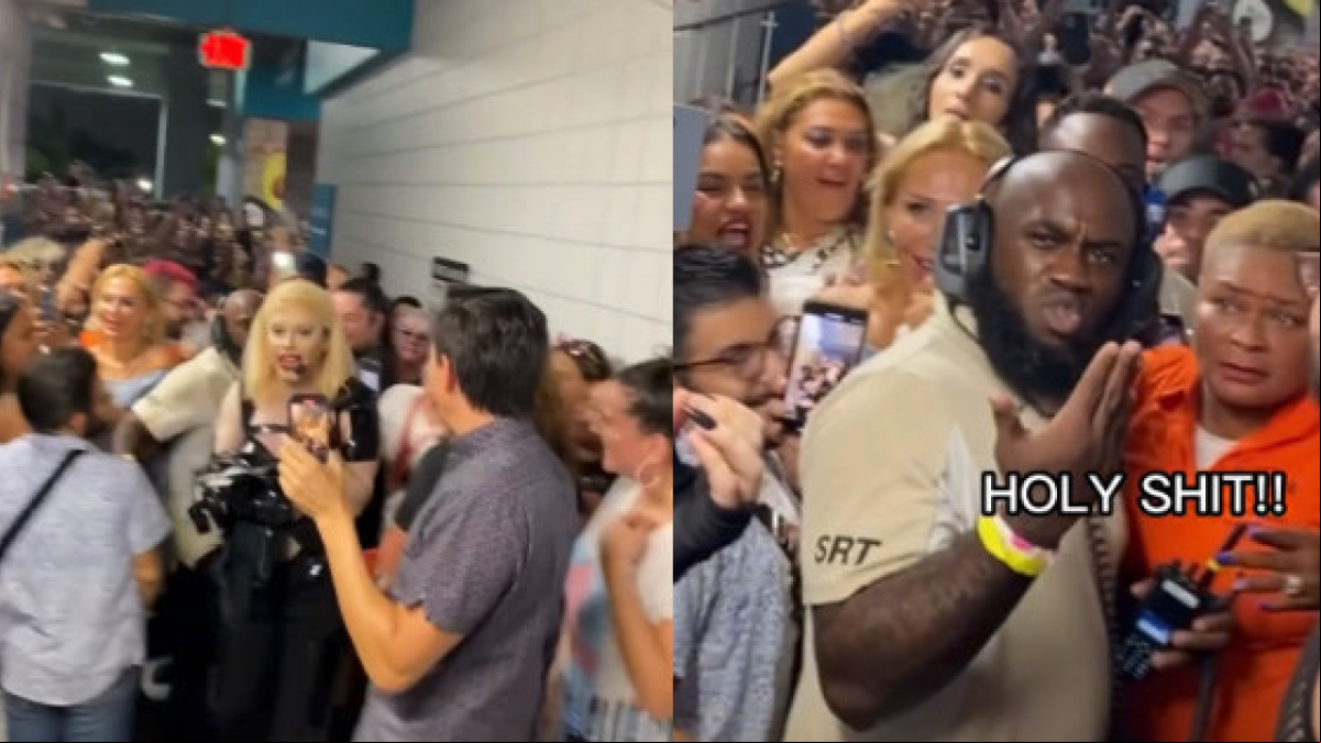 La cara viral de un miembro de seguridad tras confundir a una drag queen con Lady Gaga