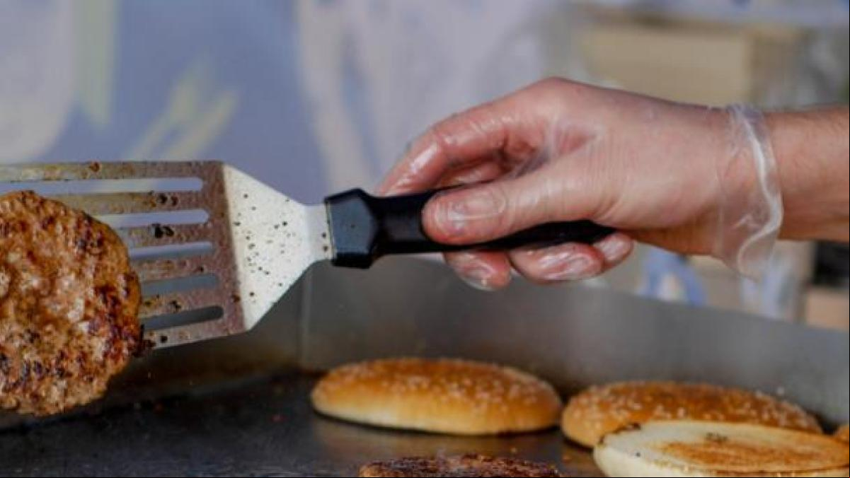 Hamburguesas en la calle