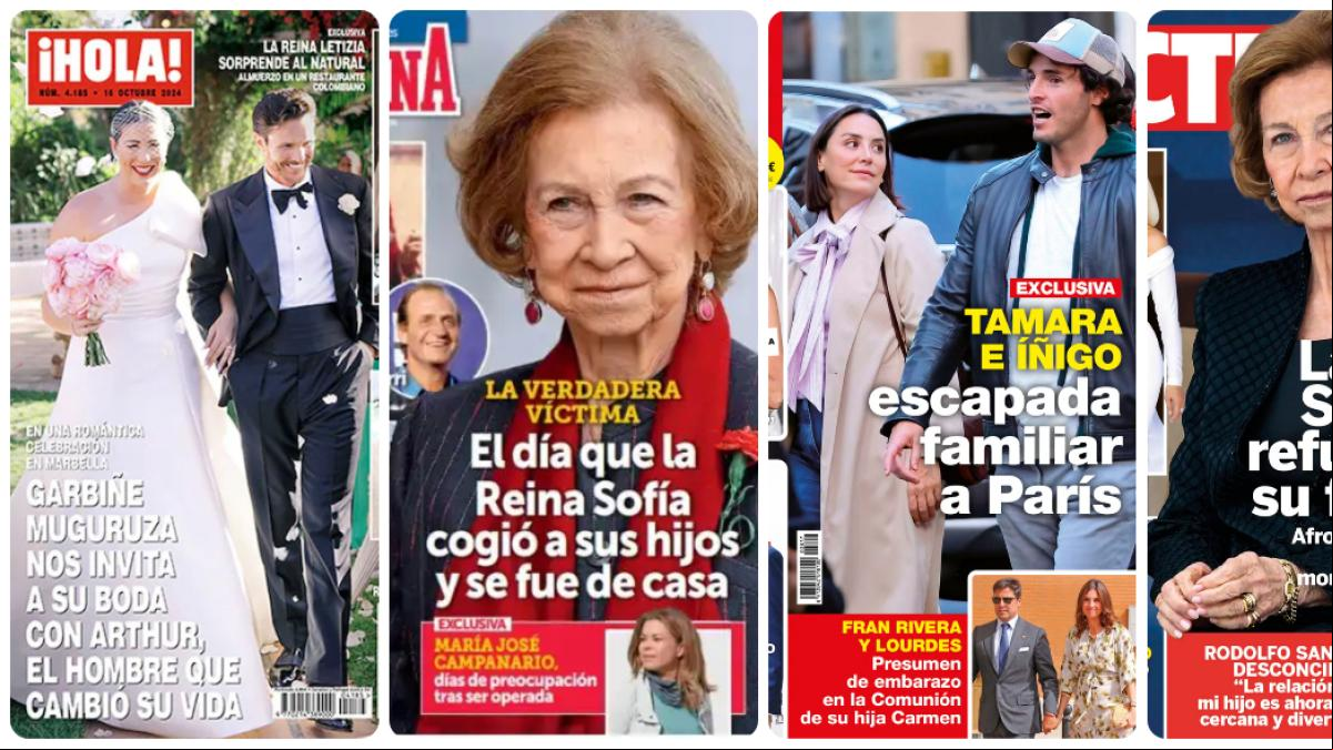 Garbiñe Muguruza, Tamara Falcó y la reina Sofía protagonizan las portadas