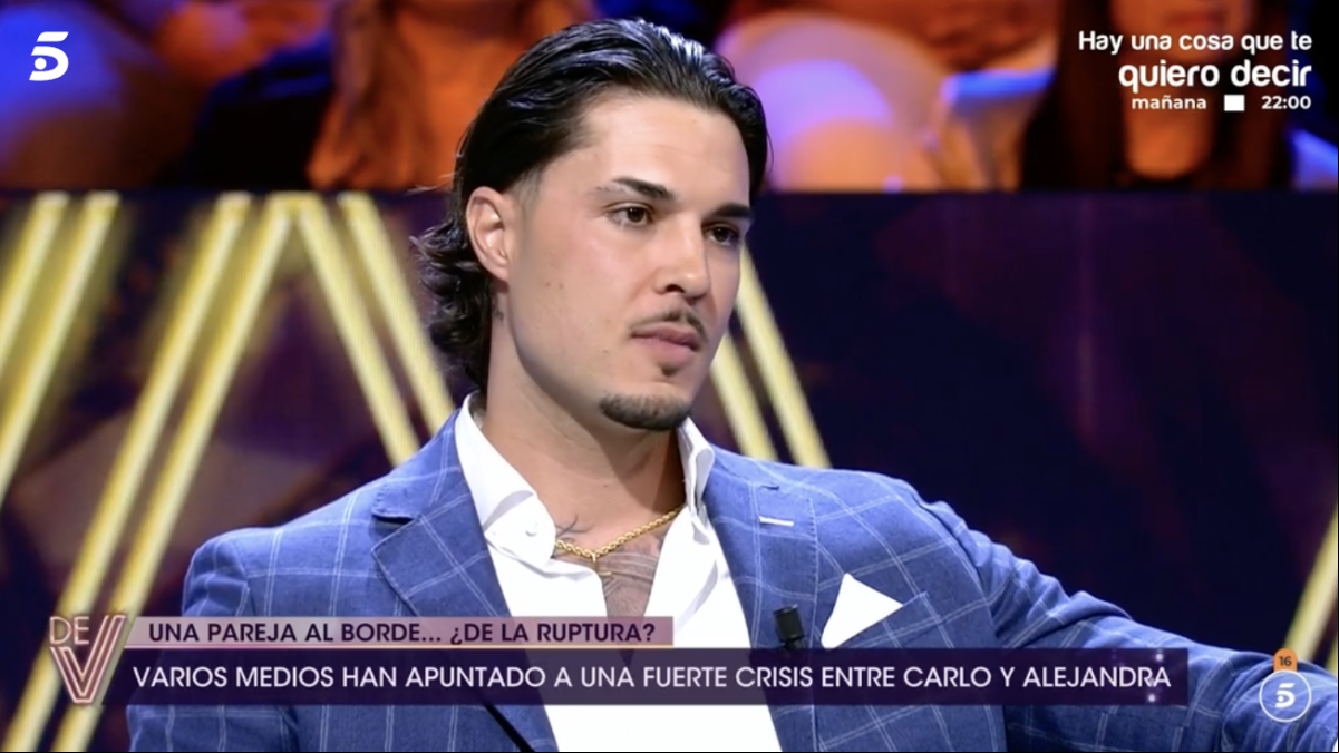Carlo Costanzia niega en ¡De Viernes! que exista una crisis entre Alejandra Rubio y él: “Soy muy italiano, gesticulo mucho y parece que esté enfadado”