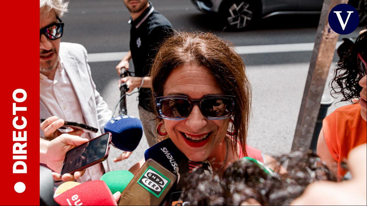 Leire Díez explica a la prensa su decisión de darse de baja del PSOE, en streaming