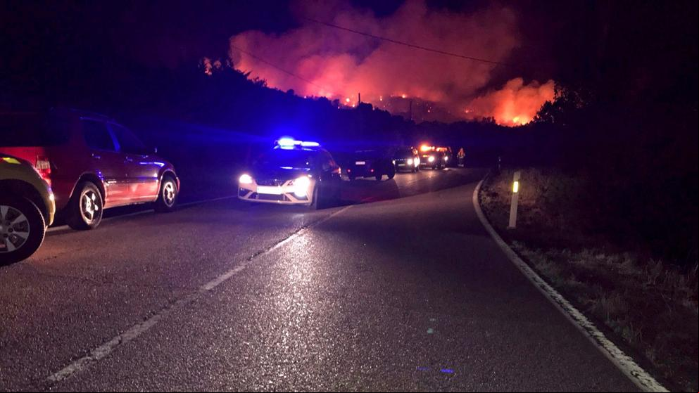 Evoluciona favorablemente el incendio en El Berrueco que obligó a cerrar la M-127