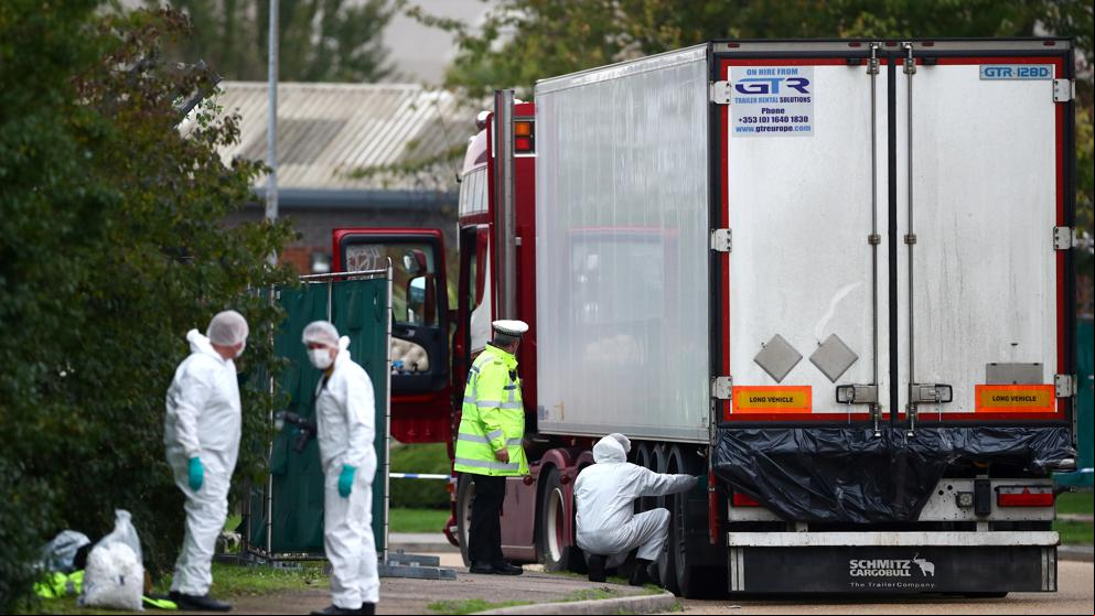 Las 39 personas halladas muertas en un camión en Essex eran de nacionalidad china