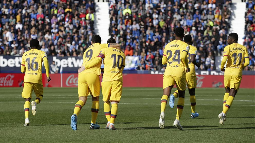 El Barça roza otro desastre en Leganés